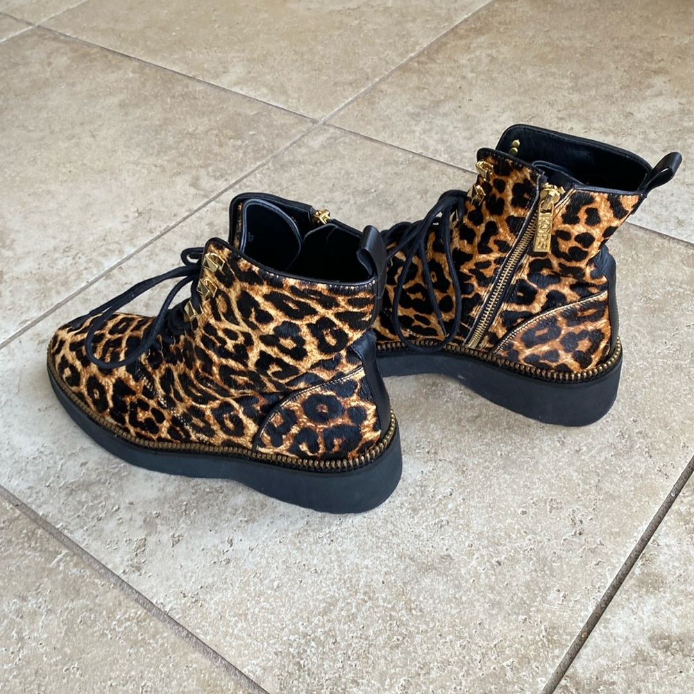 Michael Kors Calf Hair Haskell Combat Boot - Picture 3 of 16
